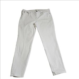 J.Crew Stretch White Denim Jeans Cotton Syretch Womens 32/28